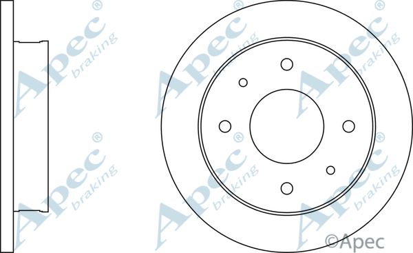 APEC BRAKING Тормозной диск DSK306